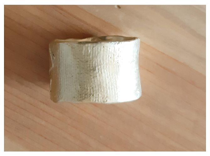 Autre Marque Vergoldeter Bandring Größe 54 Golden - Ansicht 2