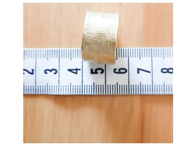 Autre Marque Vergoldeter Bandring Größe 54 Golden - Ansicht 4
