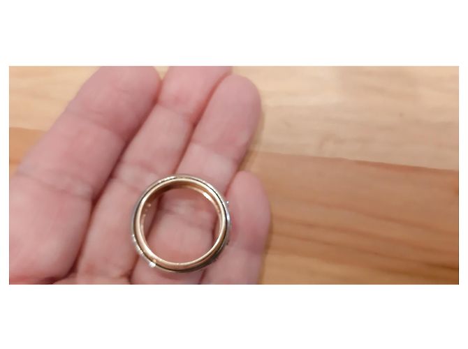 Autre Marque Dreifarbiger Diamantring in Roségold - Ansicht 9
