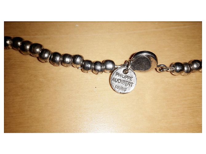 Collana Philippe Audibert con ciondoli a forma di teschio argento - vista 4
