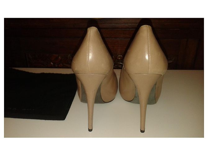 Barbara Bui Beige Leather Pumps 13 cm Heels Size 41 - view 2