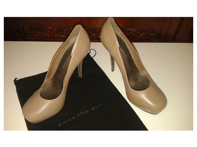Barbara Bui Beige Leather Pumps 13 cm Heels Size 41 - view 5