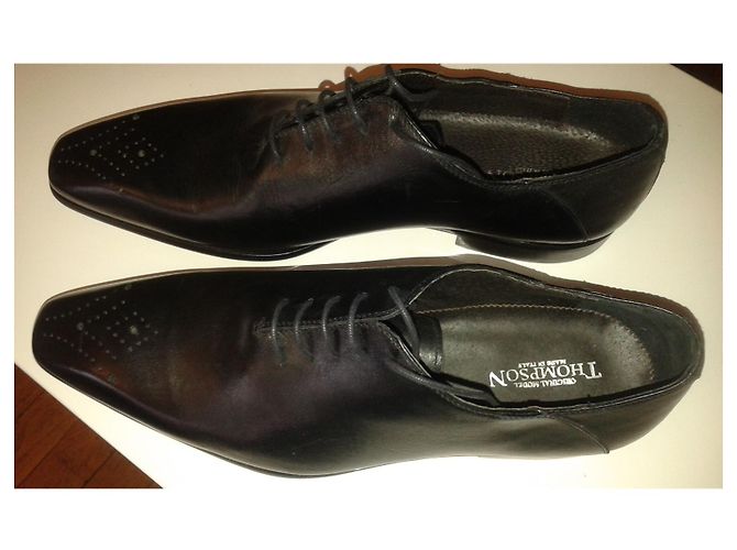 Autre Marque Scarpe Thompson in pelle nera Nero - vista 4