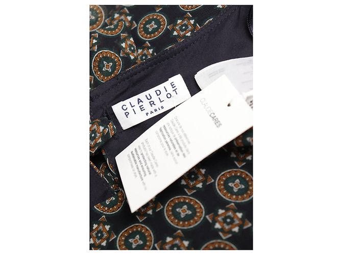 Vestido Claudie Pierlot Multicor Poliéster Tamanho 34 - vista 3