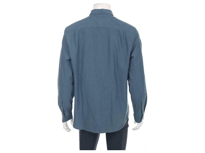 Lacoste Hemd aus Baumwolle blau grau - Ansicht 2