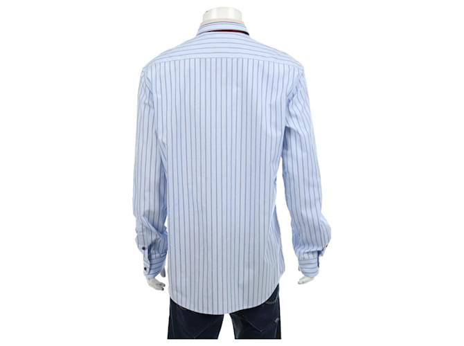Camicia Joseph a righe blu in cotone L - vista 2