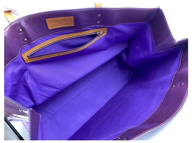 Louis Vuitton Tote GM Vernis Reade con monogramma viola 37LV713 - vista 10