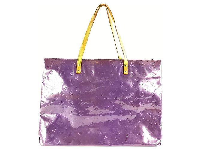 Louis Vuitton Tote GM Vernis Reade con monogramma viola 37LV713 - vista 6