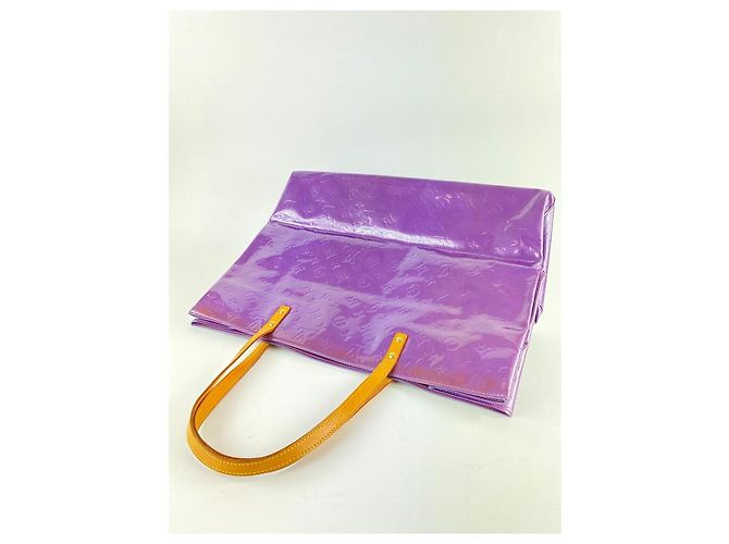 Louis Vuitton Tote GM Vernis Reade con monogramma viola 37LV713 - vista 8