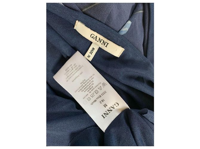 Ganni Kleid blau Polyamid M - Ansicht 5