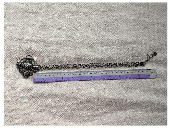Collana Chanel Gripoix CC Rutenio B18 UN Nero - vista 7