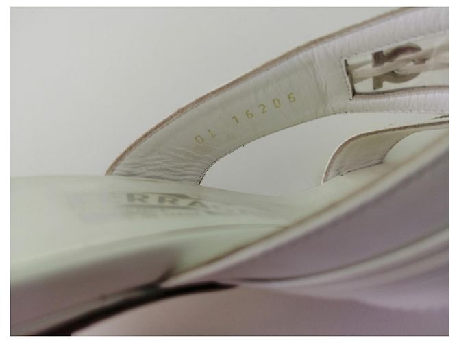 Sandali Salvatore Ferragamo in pelle bianca 36 Bianco - vista 10