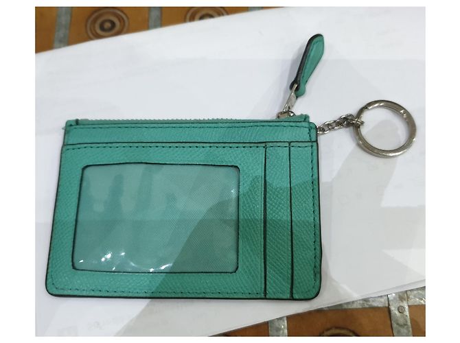 Cartera Coach con llavero Verde Turquesa - vista 3