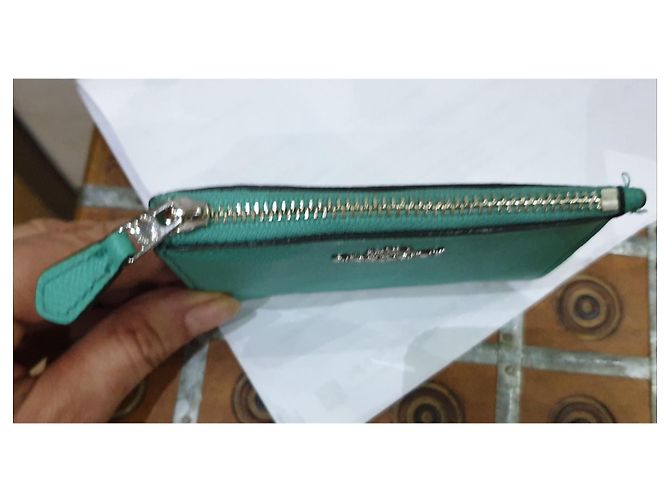 Cartera Coach con llavero Verde Turquesa - vista 5
