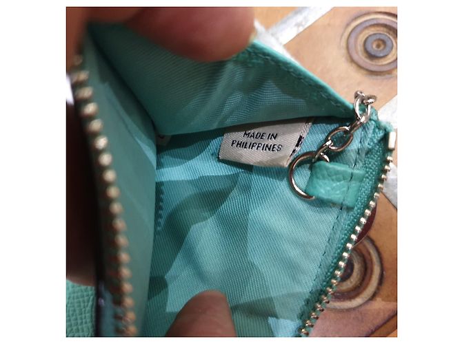 Cartera Coach con llavero Verde Turquesa - vista 8