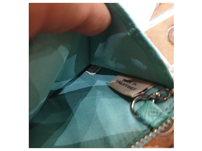 Cartera Coach con llavero Verde Turquesa - vista 9