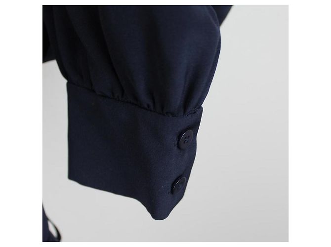 Traje Bermuda Diane Von Furstenberg Seda Azul Marino - vista 2