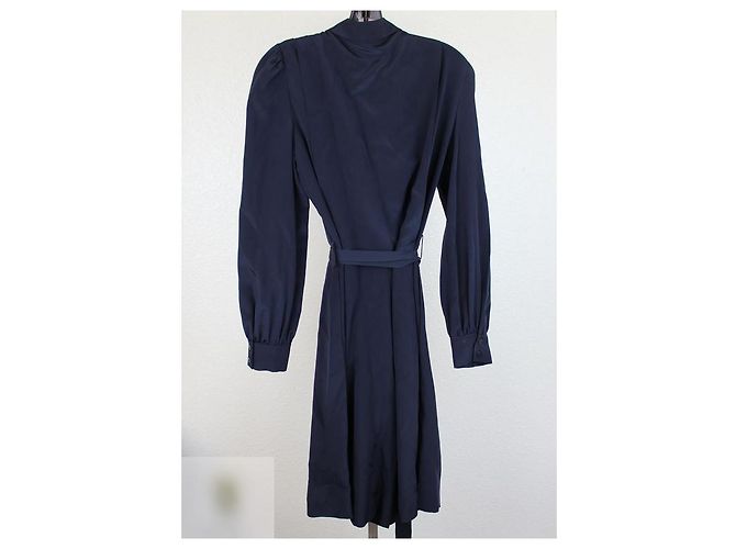 Traje Bermuda Diane Von Furstenberg Seda Azul Marino - vista 3