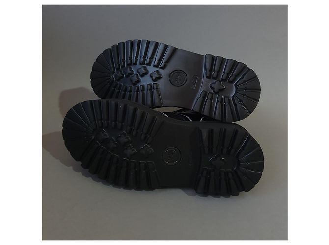 Karl Lagerfeld Brogue Schnürstiefel Schwarz Weiß Leder - Ansicht 6