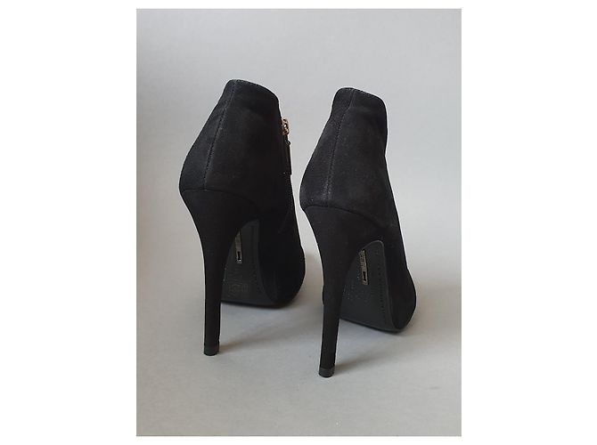 Schutz Wildleder Pumps Schwarz Größe 37 - Ansicht 2