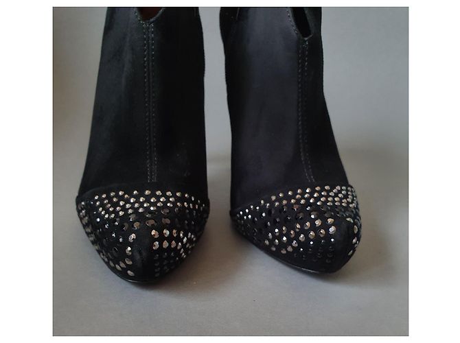Schutz Wildleder Pumps Schwarz Größe 37 - Ansicht 3