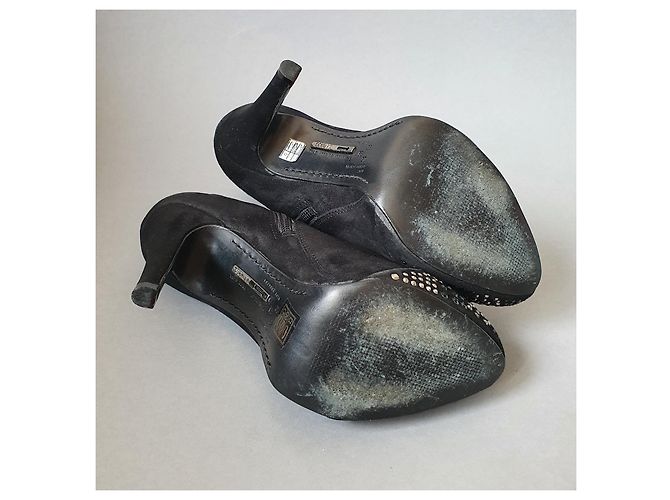 Schutz Wildleder Pumps Schwarz Größe 37 - Ansicht 4