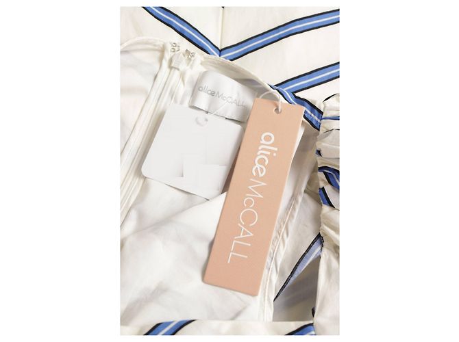Autre Marque Vestido Largo Alice McCall Azul Blanco Algodón - vista 3