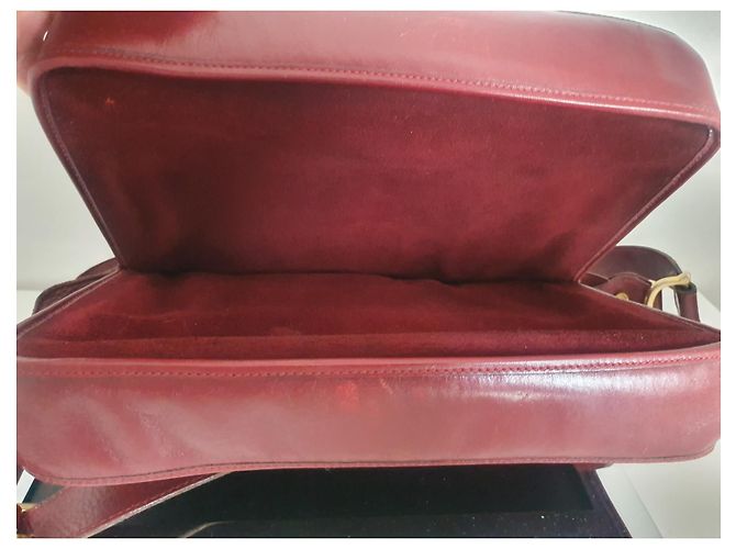 Borsa Cartier in pelle bordeaux Bordò - vista 14
