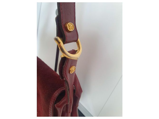 Borsa Cartier in pelle bordeaux Bordò - vista 5