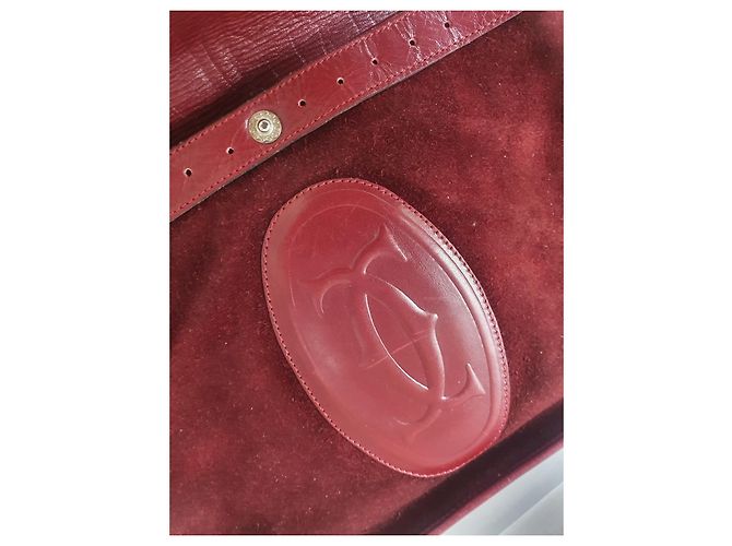Borsa Cartier in pelle bordeaux Bordò - vista 8