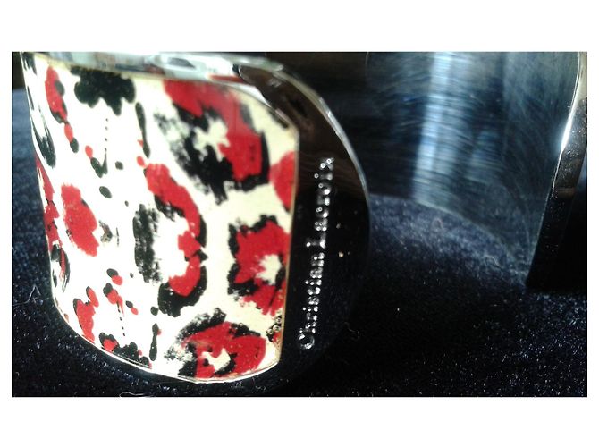 Bracciale Christian Lacroix in Acciaio con Smalto Leopardato Multicolore - vista 3