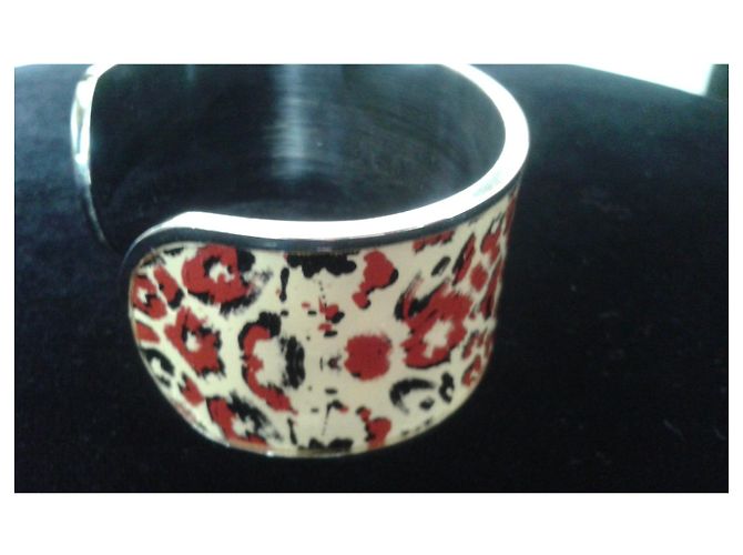 Bracciale Christian Lacroix in Acciaio con Smalto Leopardato Multicolore - vista 7