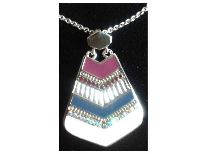 Collana Christian Lacroix con Strass e Smalto Multicolore - vista 2