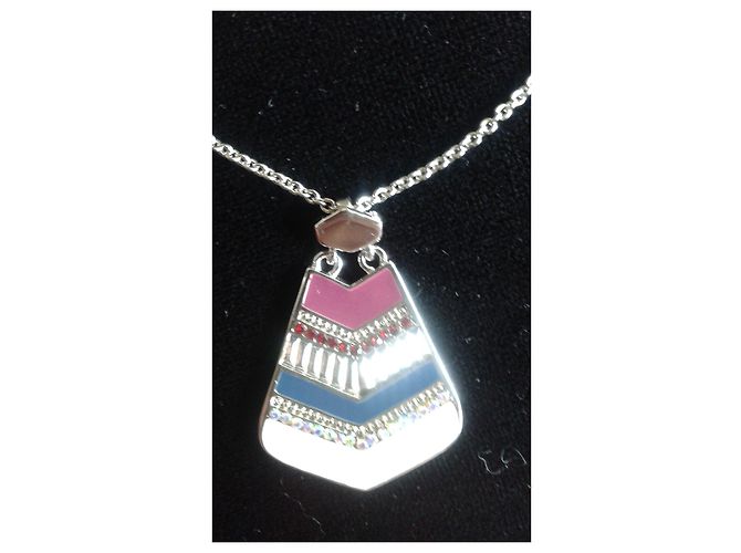Collana Christian Lacroix con Strass e Smalto Multicolore - vista 3