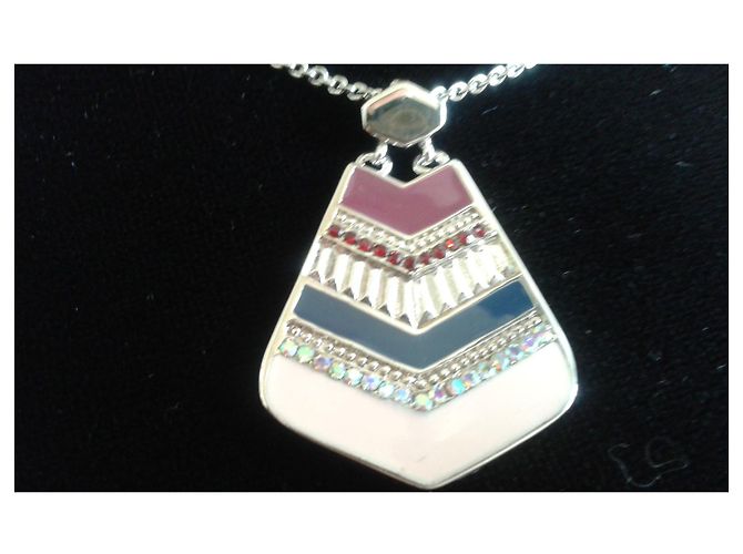 Collana Christian Lacroix con Strass e Smalto Multicolore - vista 8