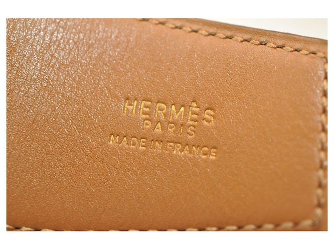 Constance Hermès HERMES Cinturón Constanza de Cuero 31.1 ""Hebilla H Negro Auth ar1771 - vista 16