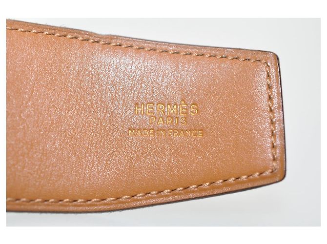 Constance Hermès HERMES Cinturón Constanza de Cuero 31.1 ""Hebilla H Negro Auth ar1771 - vista 9