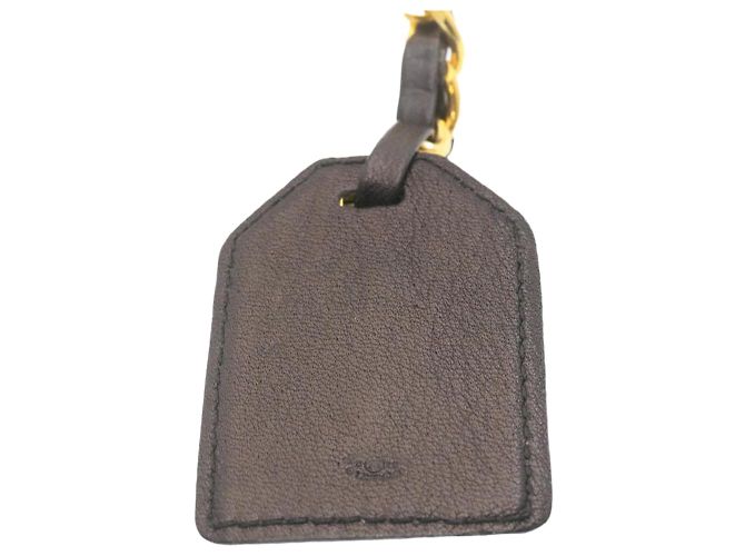 CHANEL Portachiavi Charm Tono Oro Nero CC Auth ar4202 - vista 3