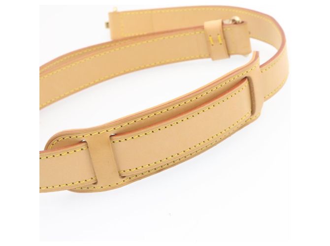 LOUIS VUITTON Leather Adjastable Shoulder Strap for Keepall 91-109cm Auth ki833 Beige - view 7