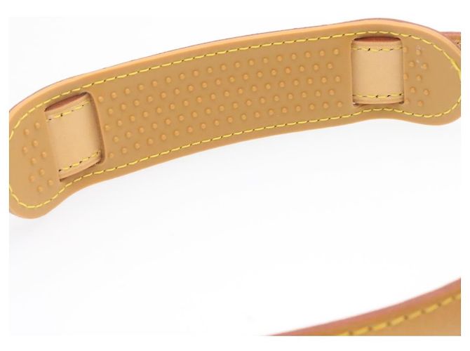 LOUIS VUITTON Leather Adjastable Shoulder Strap for Keepall 91-109cm Auth ki833 Beige - view 8