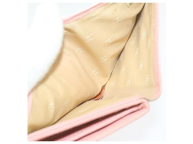 CHANEL Coco Button Monedero Piel Rosa CC Auth gt629 - vista 16