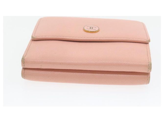 CHANEL Coco Button Monedero Piel Rosa CC Auth gt629 - vista 6
