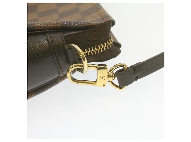 LOUIS VUITTON Damier Ebene Neceser de maquillaje para pantalones N51982 LV Auth 21868 - vista 14