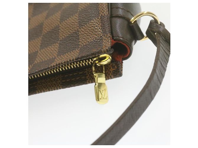 LOUIS VUITTON Damier Ebene Neceser de maquillaje para pantalones N51982 LV Auth 21868 - vista 15