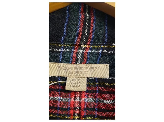 Burberry Brit Kleid aus Viskose mit Karomuster Größe 12 UK Mehrfarben - Ansicht 2