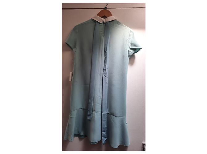Vestido verde menta Red Valentino con cuello blanco Verde claro - vista 2