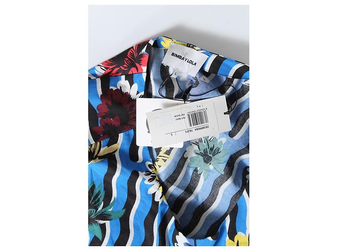 Abito in cotone Bimba & Lola Blu Multicolore L - vista 3