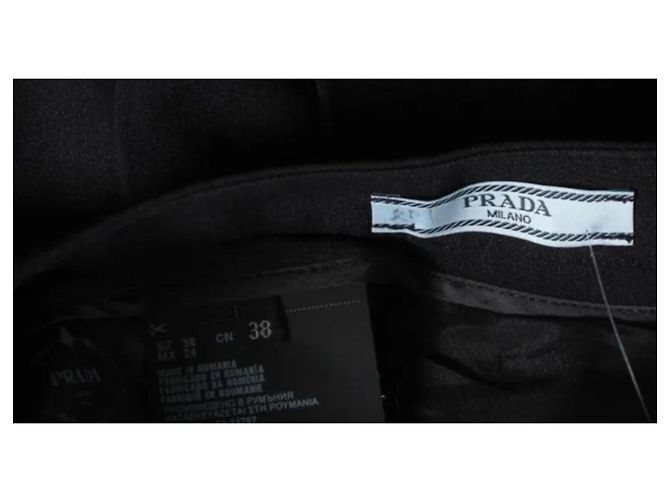 Prada Rock Schwarz Viscose Acetat Größe 38 - Ansicht 3