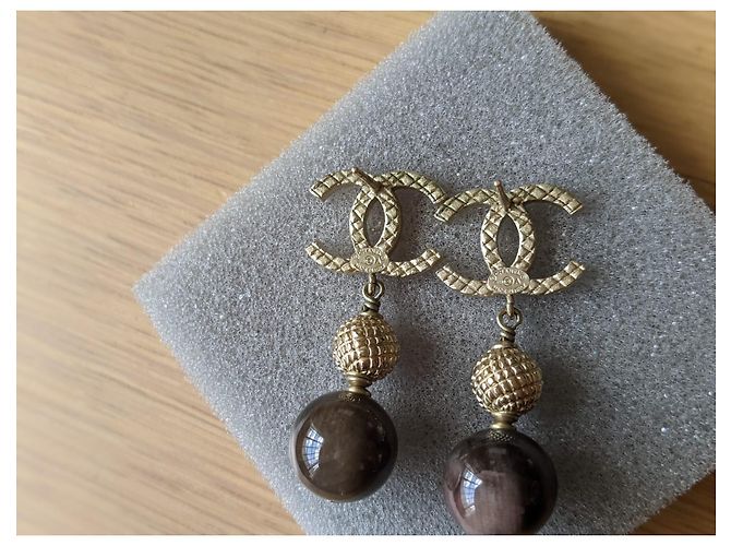 CHANEL B16 Orecchini pendenti con goccia di perle Multicolore - vista 11