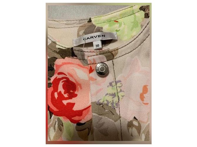 Carven Jaqueta floral esculpida - vista 2